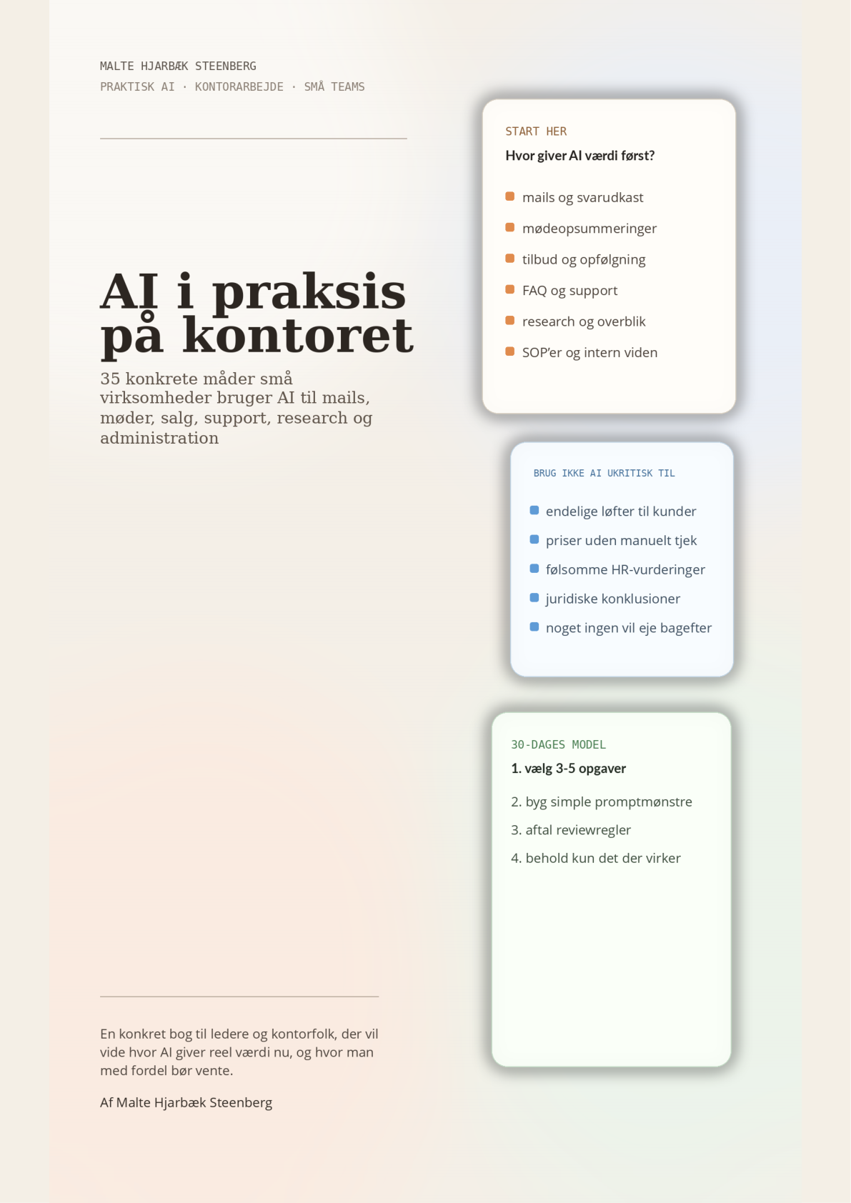 Cover til AI i praksis på kontoret